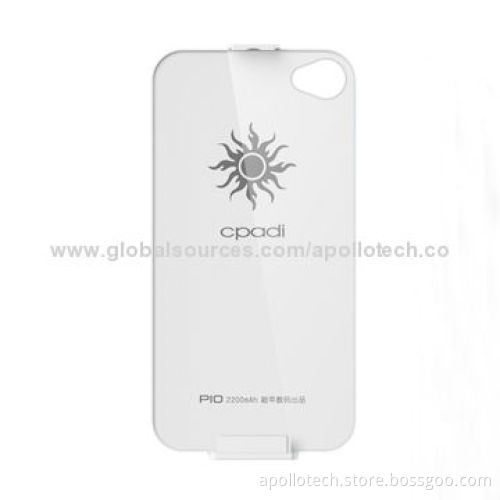 Mobile Phone Charger Cases, Specialized for iPhone 4/4S, with 3-hour Charging Time, 127.5*58.5*7.5mm